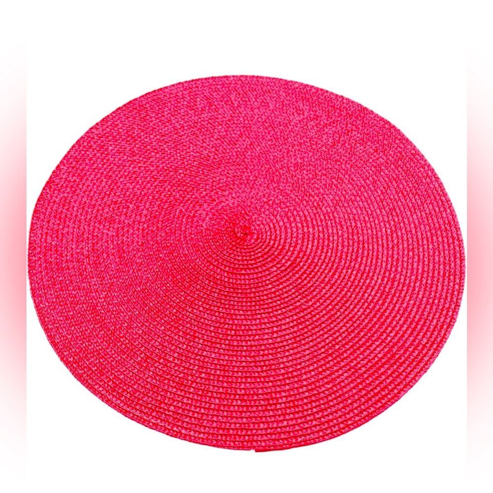 Set of 6 Dining Table Mat Woven Placemat (Red) NWOP